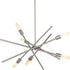 Progress Astra P400108 009 6 60 Watt MED CHANDELIER in Brushed Nickel Finish Model: P400108-009
