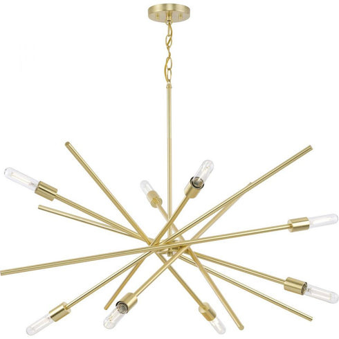 Progress Astra P400109 009 8 60 Watt MED CHANDELIER in Brushed Nickel Finish Model: P400109-009