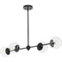 Progress Atwell P400326 009 4 Light LINEAR CHANDELIER in Brushed Nickel Finish Model: P400326-009
