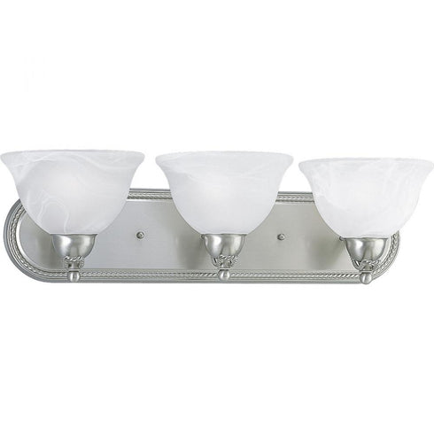 Progress Avalon P3268 09 3 100 Watt MED BATH BRKT in Brushed Nickel Finish Model: P3268-09