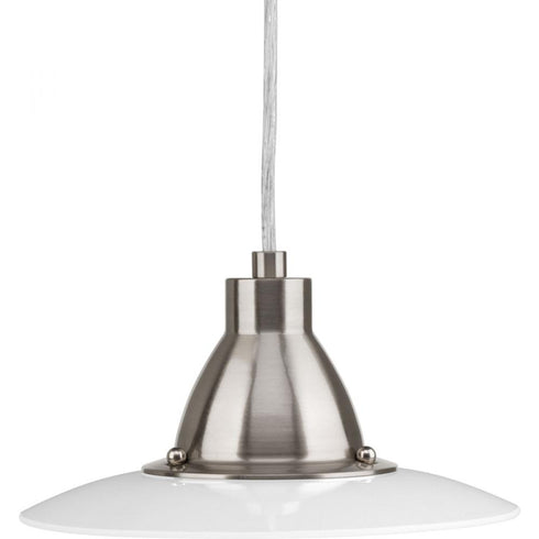 Progress Avant LED P5072 0930K9 1 9 Watt LED 3000K MINI PENDANT in Brushed Nickel Finish Model: P5072-0930K9