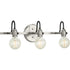 Progress Axle P300191 009 3 60 Watt MED BATH BRACKET in Brushed Nickel Finish Model: P300191-009