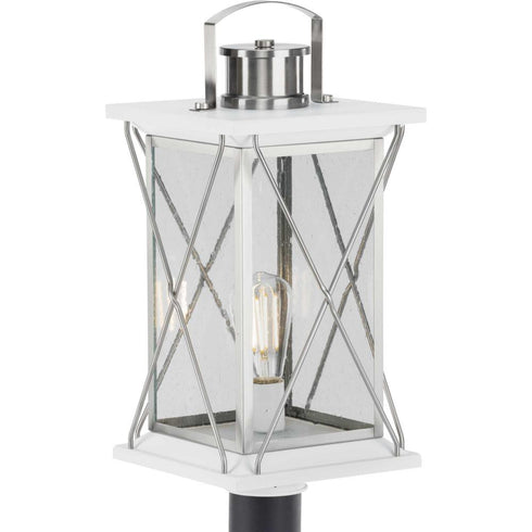 Progress Barlowe P540068 020 1 100 Watt MED POST LANTERN in Antique Bronze Finish Model: P540068-020