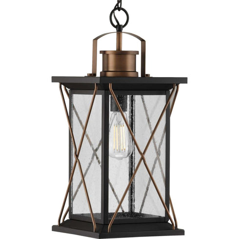 Progress Barlowe P550068 020 1 100 Watt MED HANGING LANTERN in Antique Bronze Finish Model: P550068-020