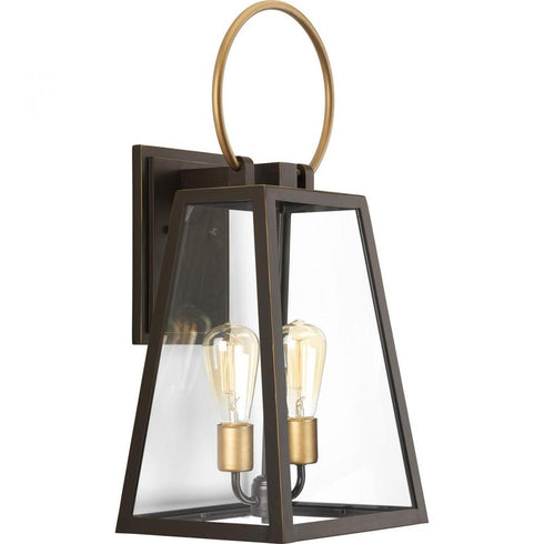 Progress Barnett P560079 020 2 60 Watt MED WALL LANTERN in Antique Bronze Finish Model: P560079-020