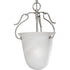 Progress Bedford Collection One Light Foyer Pendant in Brushed Nickel Finish Model: P3788-09
