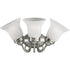 Progress Bedford Collection Three Light in Brushed Nickel Etched Alabaster Glass Traditional Bath Vanity Light Model: P3369-09