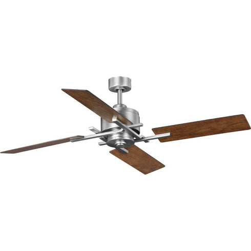 Progress Bedwin P250024 081 54IN 4 BLADE FAN in Antique Nickel Finish Model: P250024-081