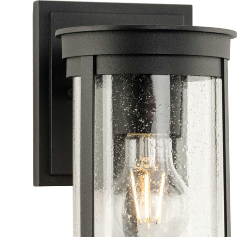 Progress Belden Collection One Light in Black Medium Modern Farmhouse Medium Outdoor Wall Lantern Model: P560271-031