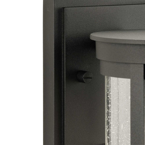 Progress Belden Collection One Light in Black Medium Modern Farmhouse Medium Outdoor Wall Lantern Model: P560271-031