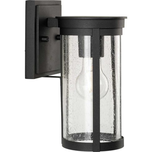 Progress Belden Collection One Light in Black Medium Modern Farmhouse Medium Outdoor Wall Lantern Model: P560271-031