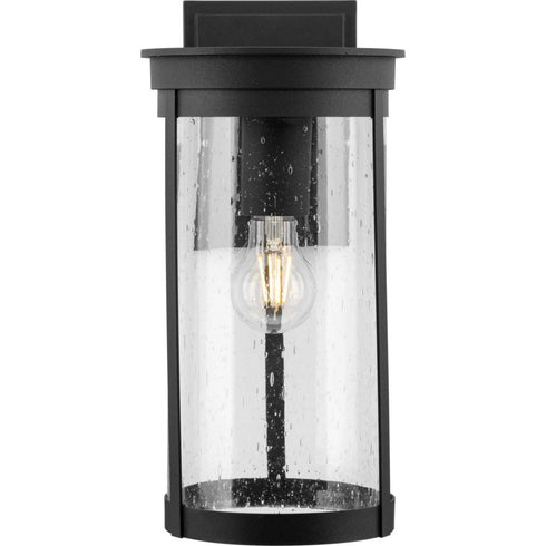 Progress Belden Collection One Light in Black Medium Modern Farmhouse Medium Outdoor Wall Lantern Model: P560272-031
