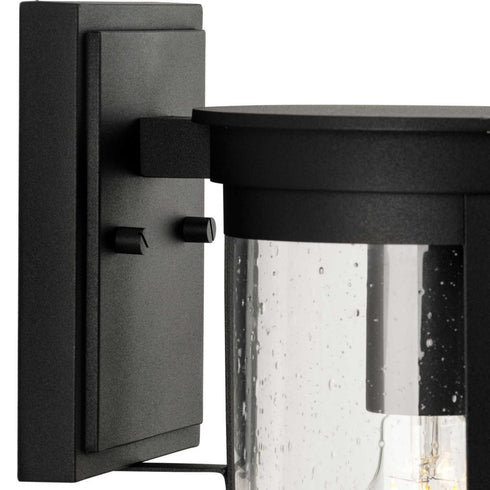 Progress Belden Collection One Light in Black Medium Modern Farmhouse Medium Outdoor Wall Lantern Model: P560272-031