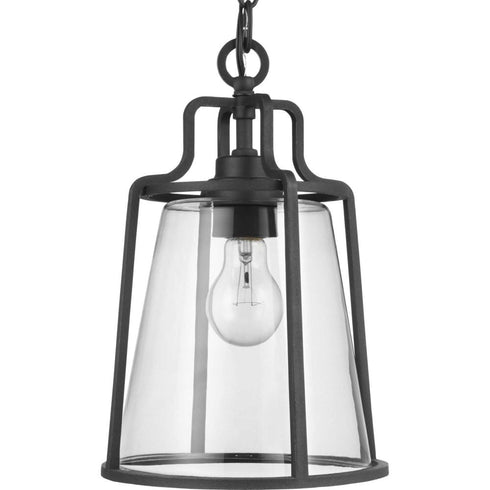Progress Benton Harbor P550065 031 1 75 MED HANGING LANTERN in Textured Black Finish Model: P550065-031