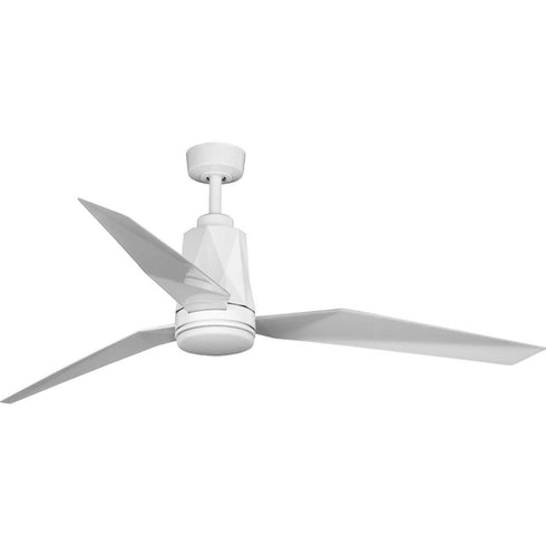 Progress Bixby Collection 60 Inch Indoo Outdoor Three Blade in White Ceiling Fan Model: P250038-030-30
