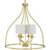Progress Bonita Collection Four Light in Brushed Nickel Foyer Chandelier Model: P500285-009