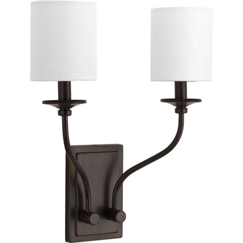 Progress Bonita P710019 009 2 60 Watt CAND WALL SCONCE in Brushed Nickel Finish Model: P710019-009
