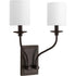 Progress Bonita P710019 009 2 60 Watt CAND WALL SCONCE in Brushed Nickel Finish Model: P710019-009
