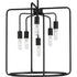 Progress Bonn P500225 031 6 60 Watt CAND PENDANT in Matte Black Finish Model: P500225-031
