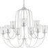 Progress Bowman P400196 031 9 60 Watt CAND CHANDELIER in Matte Black Finish Model: P400196-031
