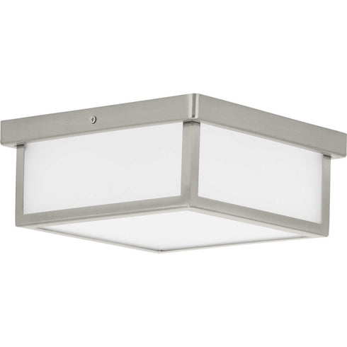 Progress Box LED in Brushed Nickel One Light 10 Inch LED Flush Mount Model: P350114-009-30