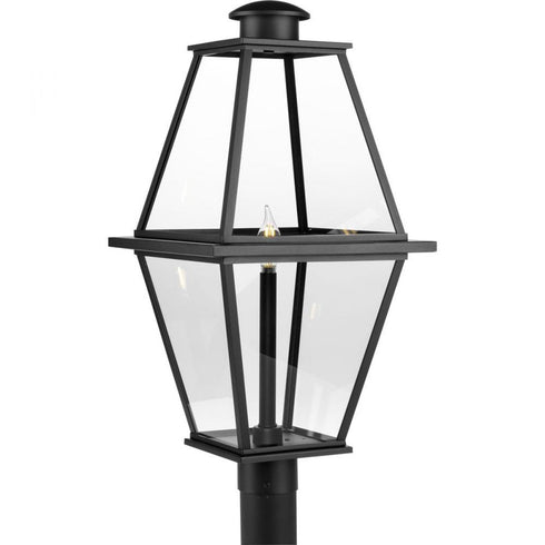 Progress Bradshaw P540107 031 1 Light POST LANTERN in Textured Black Finish Model: P540107-031