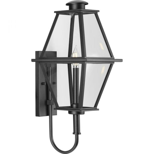 Progress Bradshaw P560348 031 1 Light WALL LANTERN in Textured Black Finish Model: P560348-031