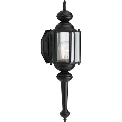 Progress BrassGUARD Lantern P5758 31 1 100 Watt MED WALL LANTERN in Matte Black Finish Model: P5758-31