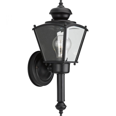 Progress BrassGUARD Lantern P5846 31 1 60 Watt MED WALL LANTERN in Matte Black Finish Model: P5846-31