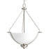 Progress Bravo P3912 09 3 100 Watt MED INVERTED PENDANT in Brushed Nickel Finish Model: P3912-09