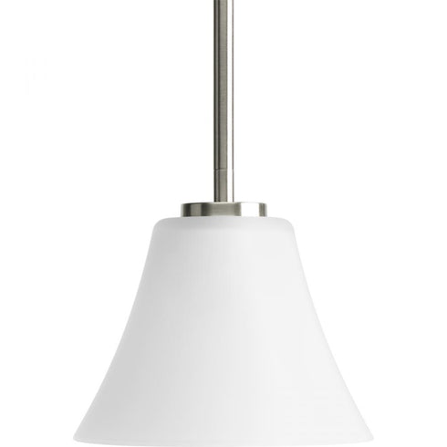 Progress Bravo P5300 09 1 100 Watt MED MINI PENDANT in Brushed Nickel Finish Model: P5300-09