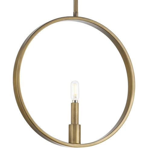 Progress Breckenridge P500412 196 1 Light PENDANT in Aged Bronze Finish Model: P500412-196