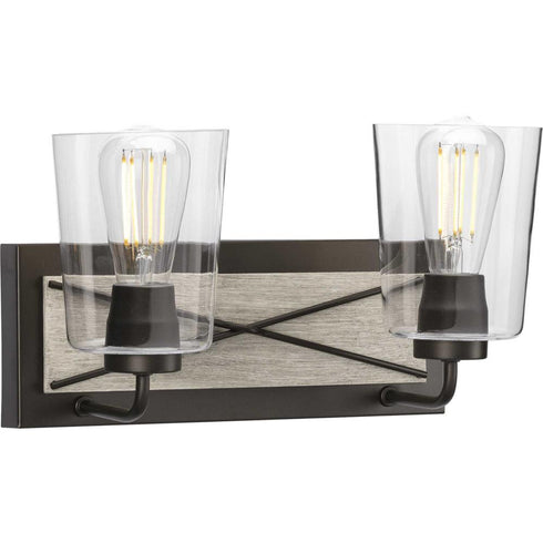 Progress Briarwood P300230 020 2 60 Watt MED BATH BRACKET in Antique Bronze Finish Model: P300230-020
