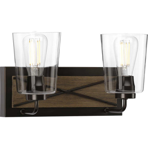 Progress Briarwood P300230 020 2 60 Watt MED BATH BRACKET in Antique Bronze Finish Model: P300230-020