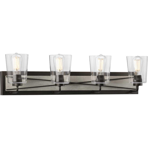 Progress Briarwood P300232 020 4 60 Watt MED BATH BRACKET in Antique Bronze Finish Model: P300232-020