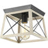 Progress Briarwood P350022 020 1 60 Watt MED FLUSH MOUNT in Antique Bronze Finish Model: P350022-020