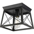 Progress Briarwood P350022 020 1 60 Watt MED FLUSH MOUNT in Antique Bronze Finish Model: P350022-020
