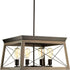 Progress Briarwood P400047 020 4 100 Watt MED CHANDELIER in Antique Bronze Finish Model: P400047-020