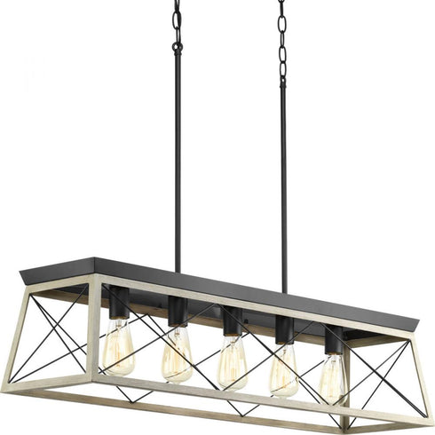 Progress Briarwood P400048 020 5 100 Watt MED CHANDELIER in Antique Bronze Finish Model: P400048-020