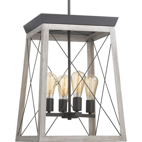 Progress Briarwood P500178 020 4 60 Watt MED FOYER in Antique Bronze Finish Model: P500178-020