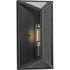 Progress Bristol Collection One Light Black Modern Farmhouse Medium Outdoor Wall Lantern in Matte Black Finish Model: P560359-31M