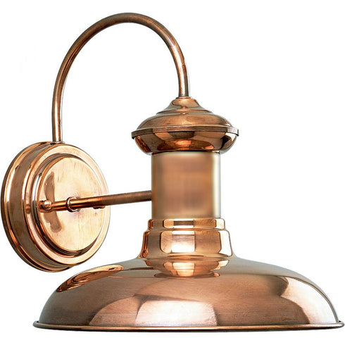 Progress Brookside P5722 14 1 75 Watt MED WALL LANTERN in Copper Finish Model: P5722-14