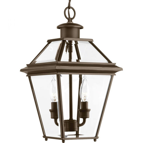 Progress Burlington P6537 20 2 60 Watt CAND HANGING LANTERN in Antique Bronze Finish Model: P6537-20
