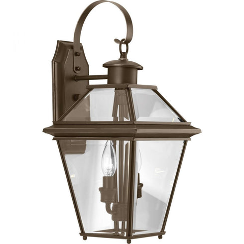 Progress Burlington P6616 20 2 60 Watt CAND WALL LANTERN in Antique Bronze Finish Model: P6616-20
