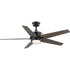 Progress Byars P250061 009 30 54IN 5 BLD FAN With Light KIT in Brushed Nickel Finish Model: P250061-009-30