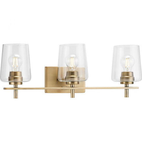 Progress Calais P300362 009 3 60 Watt MED BATH BRACKET in Brushed Nickel Finish Model: P300362-009