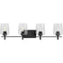 Progress Calais P300363 009 4 60 Watt MED BATH BRACKET in Brushed Nickel Finish Model: P300363-009