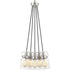 Progress Calhoun Collection Five Light Chandelier in Brushed Nickel Finish Model: P400133-009