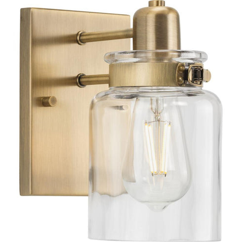Progress Calhoun P300045 009 1 100 Watt MED BATH BRACKET in Brushed Nickel Finish Model: P300045-009