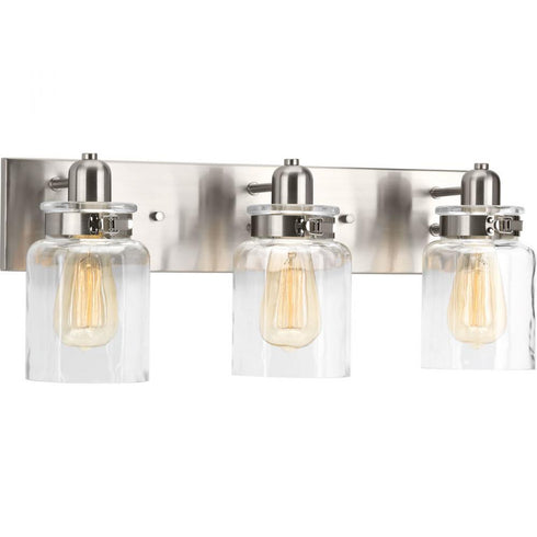 Progress Calhoun P300047 009 3 100 Watt MED BATH BRACKET in Brushed Nickel Finish Model: P300047-009